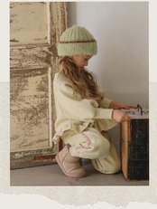 韓国子供服 / 26winter / puella FLO / マカロン帽子 / キッズ / 冬服 *FREE*