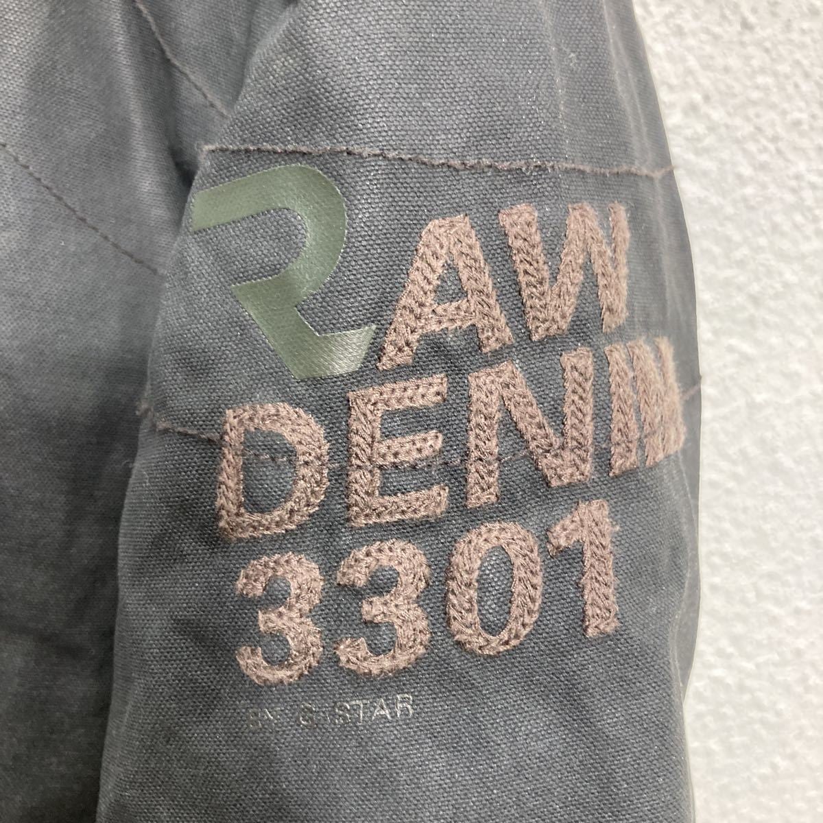 G-STAR RAW モッズコート Sサイズ ジースターロウ 中綿 コットンジャケット 黒 ブラック 古着卸 アメリカ仕入 a506-6780