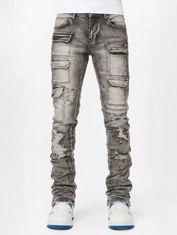 Heritage Distressed Flare Denim | 00s EDWIN swag flare denim pants 