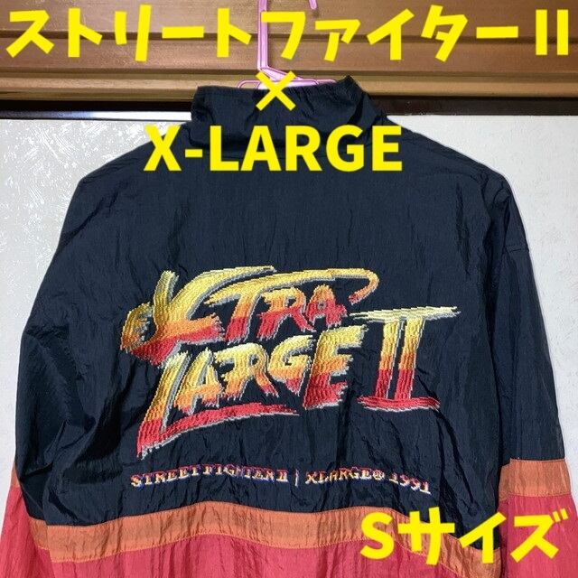 RIPNDIP ストリートファイター ブルゾン ストⅡ 黒 XL エクストララージ × スト2 ナイロンジャケット 赤 黒 オレンジ S