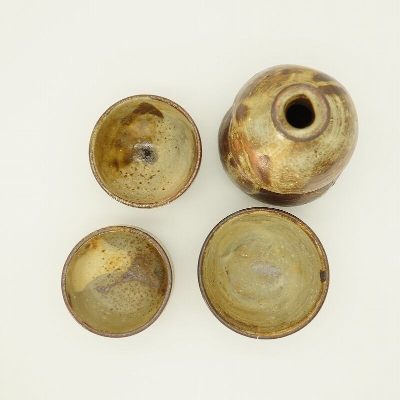 ひょうたん徳利 おちょこセット（3つ）【唐仙窯】 | 沖縄の工芸品うぃ