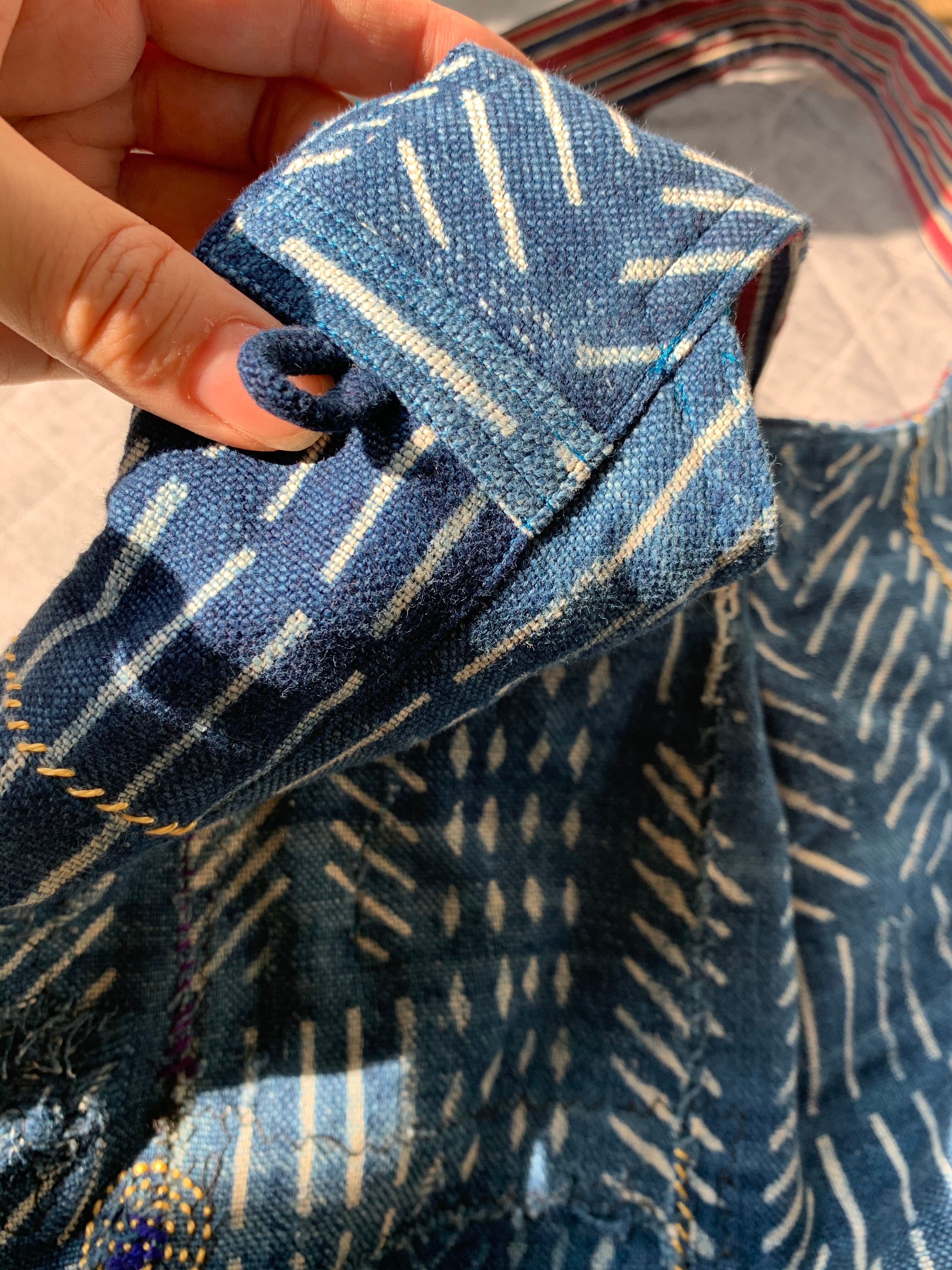 マリの藍染布で作ったショルダーH
