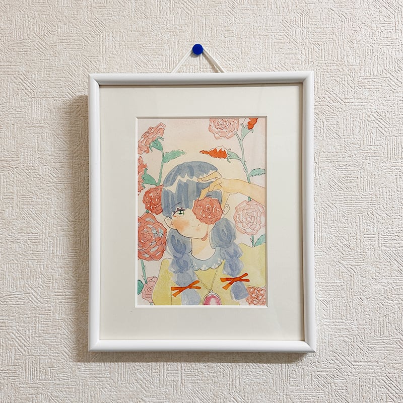 原画（水彩画）「心が痛いよ」[KK-009] | いんくるネット