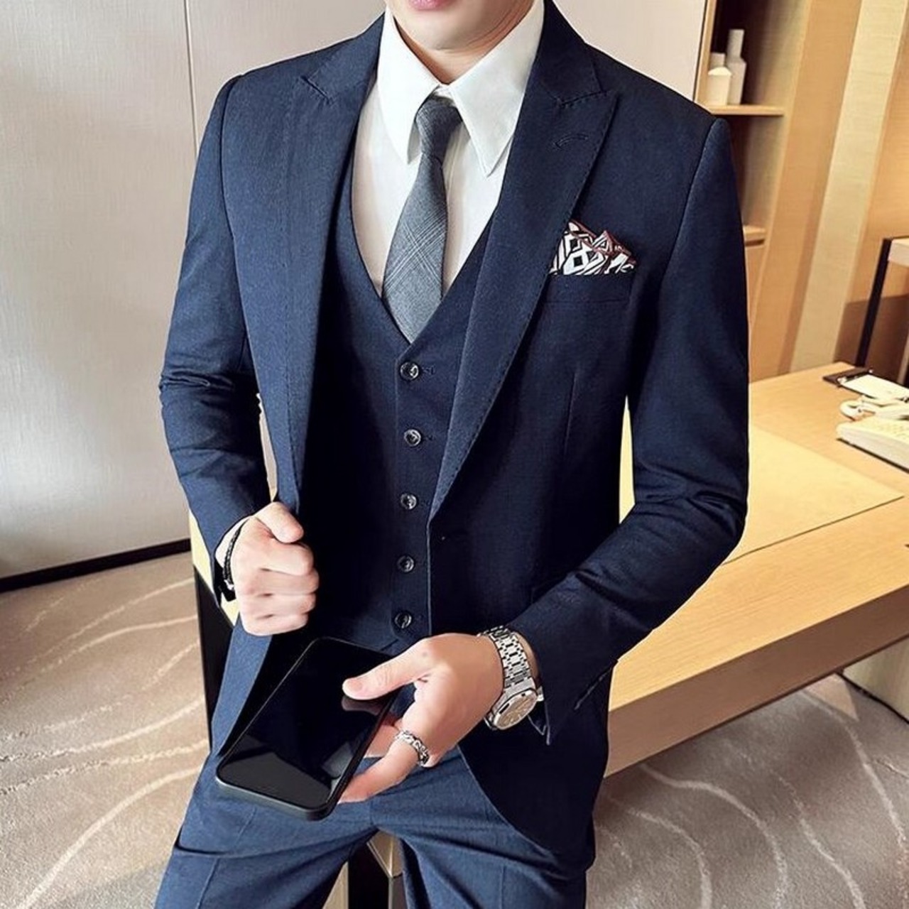 double breasted suit 2piece 00090