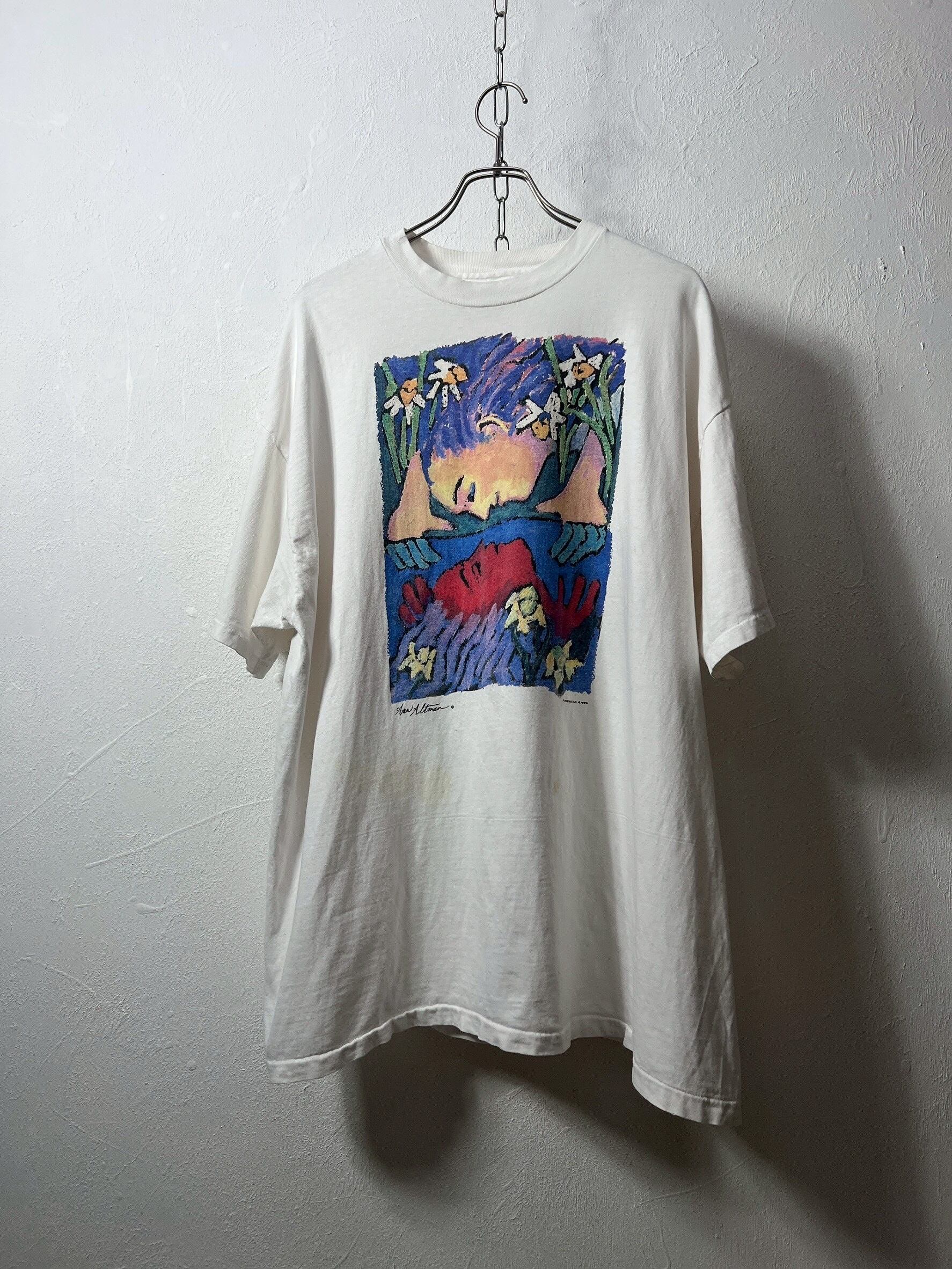 90's USA made modern art T-shirt