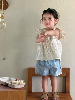 予約：Vintage flower lace blouse〔my daughter〕