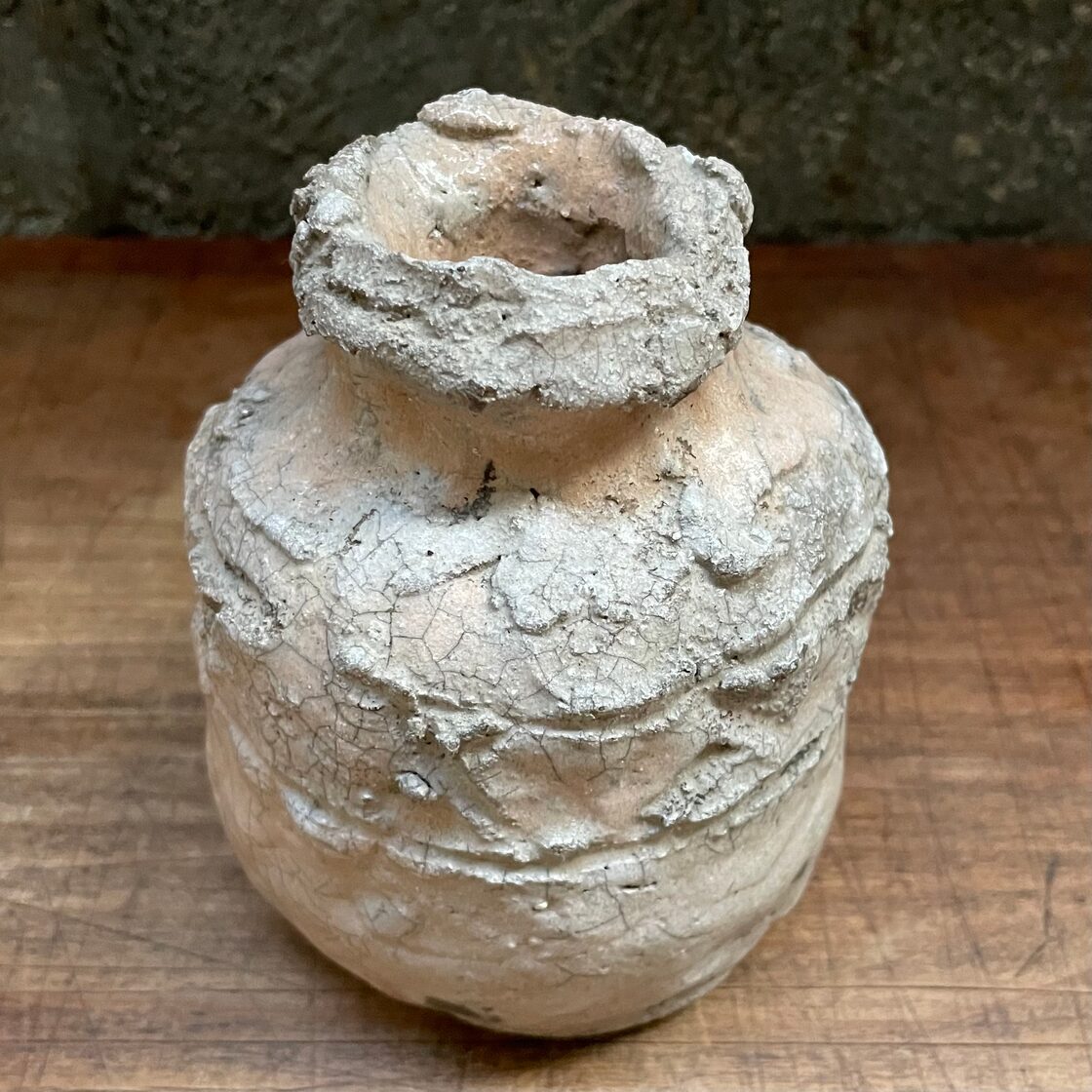Japan Vintage 壺 壷 つぼ 花瓶 花器 花入 作家 作品 ゴツゴツ 土 