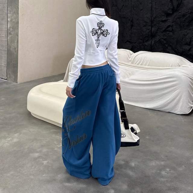 ロゴワイドストリートスウェットパンツ R00856