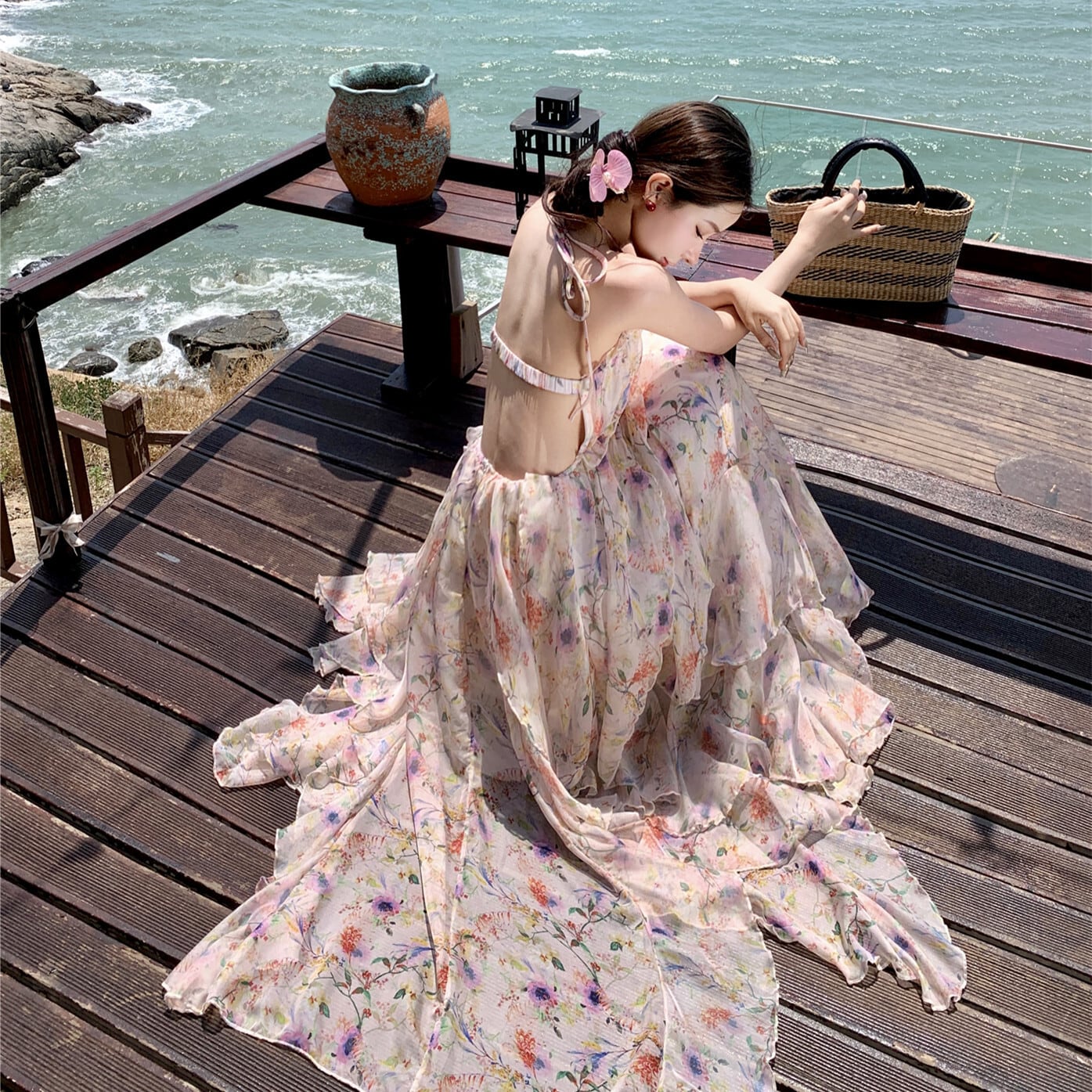 花柄ワンピース | nanastyle