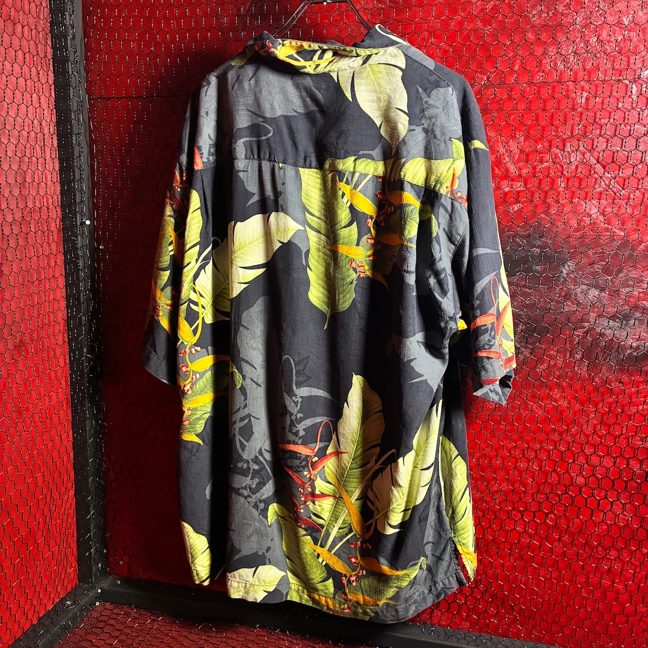 Tommy Bahama シルク100% オープンカラー アロハ
