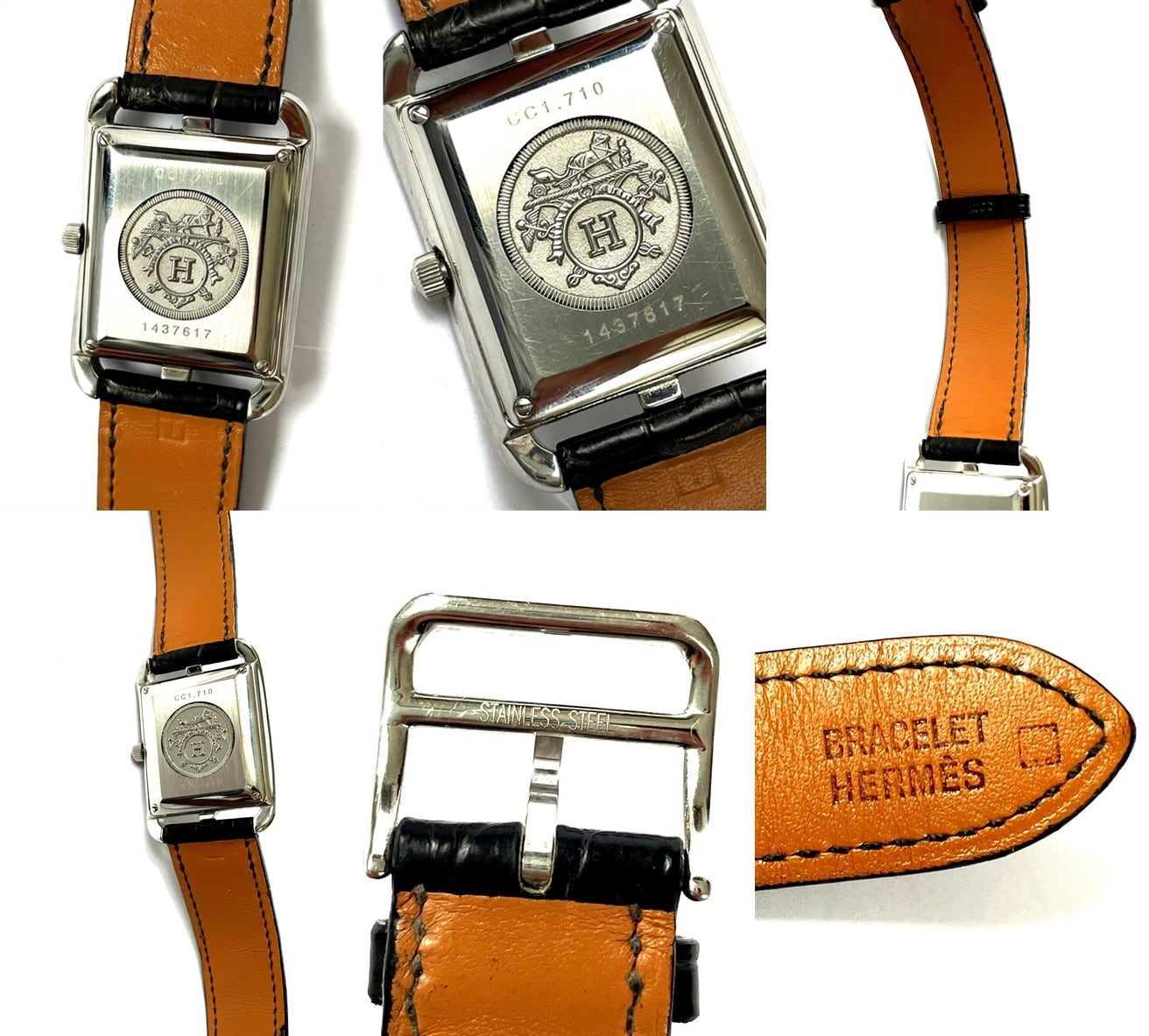 HERMES エルメス Cape Cod ケープコッド GM アリゲーター ドゥブル