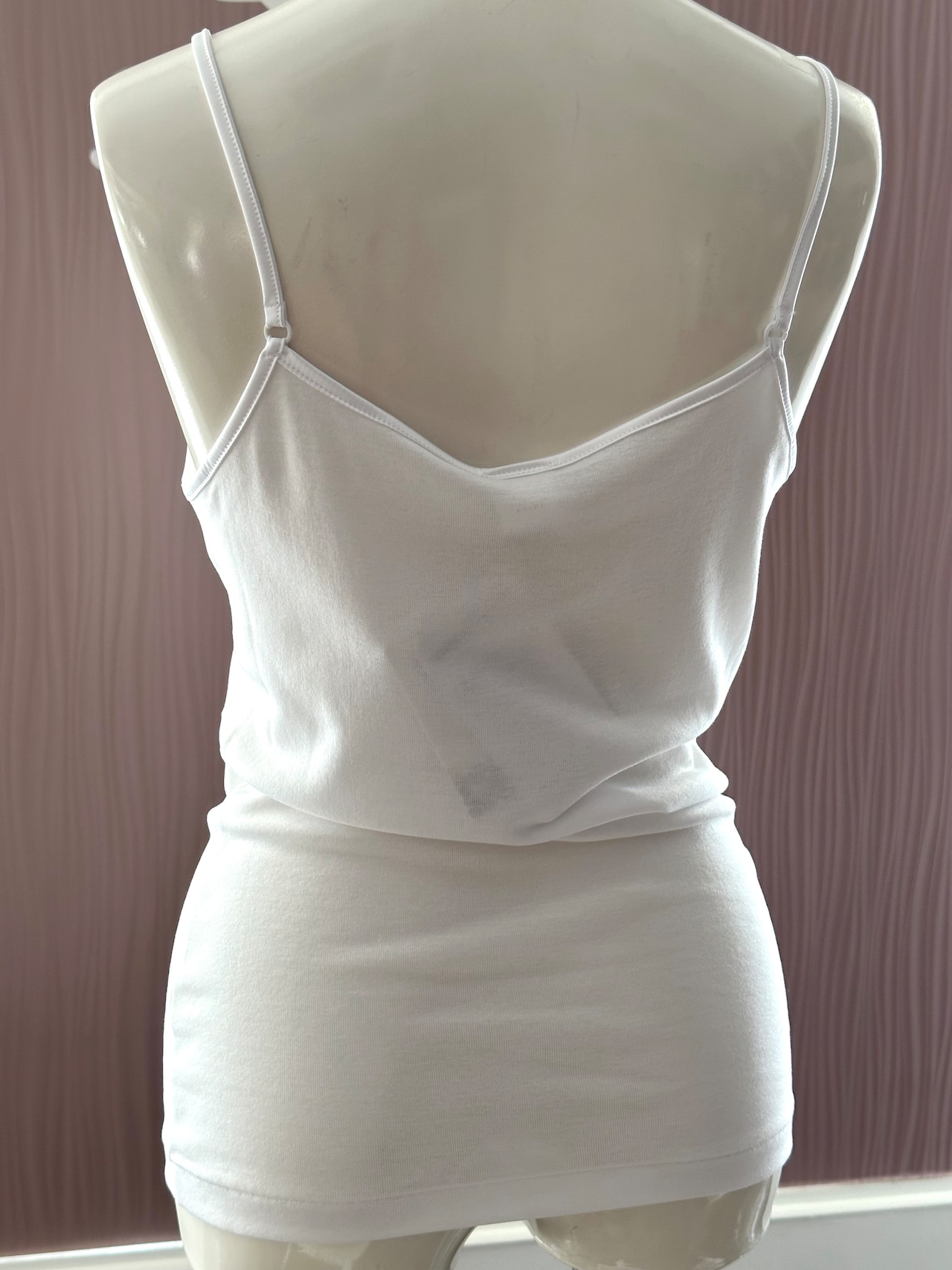 OSCALITO　フィロスコッツィア・サテン胸元　キャミソール　　ホワイト　２、３、４サイズ