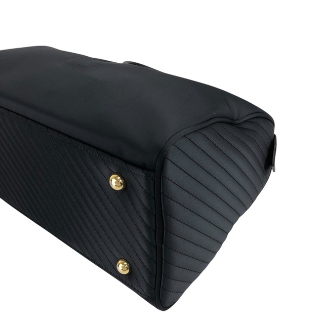 Yves Saint Laurent イヴ・サンローラン ハンドバッグ ブラック YSL ナイロン ボストンバッグ vintage ヴィンテージ オールド rn8bbj