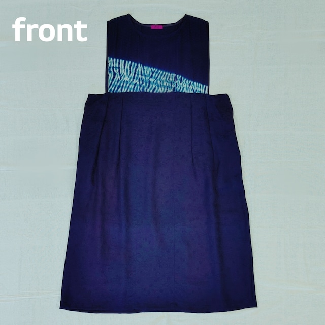 阿波藍 本藍染めワンピース 工房たけ 徳島