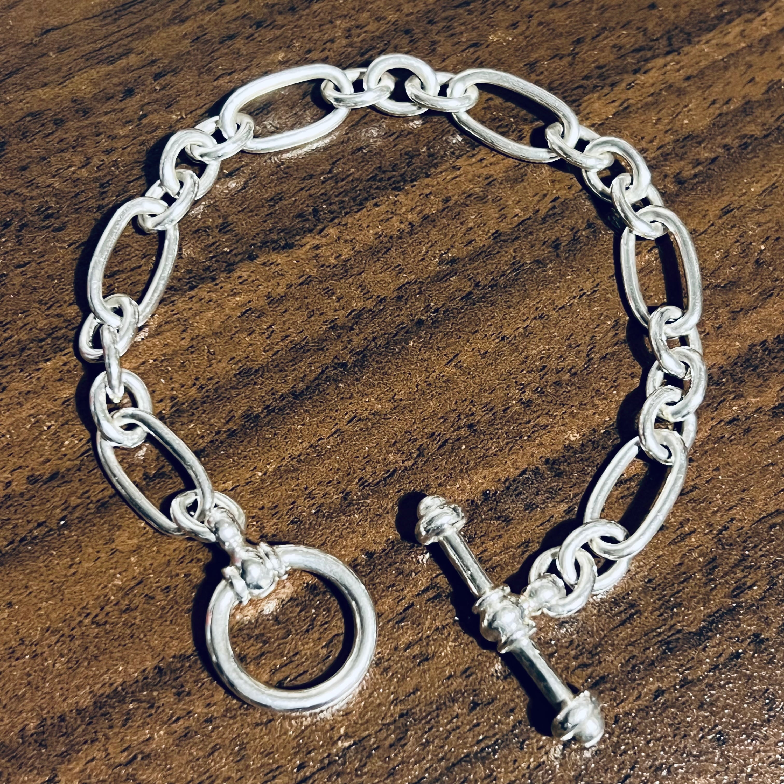 OLD TIFFANY & CO. Oval Chain Toggle Bracelet Sterling Silver | オールド ティファニー  オーバル チェーン トグル ブレスレット スターリング シルバー | THE OLDER VINTAGE powered by BASE