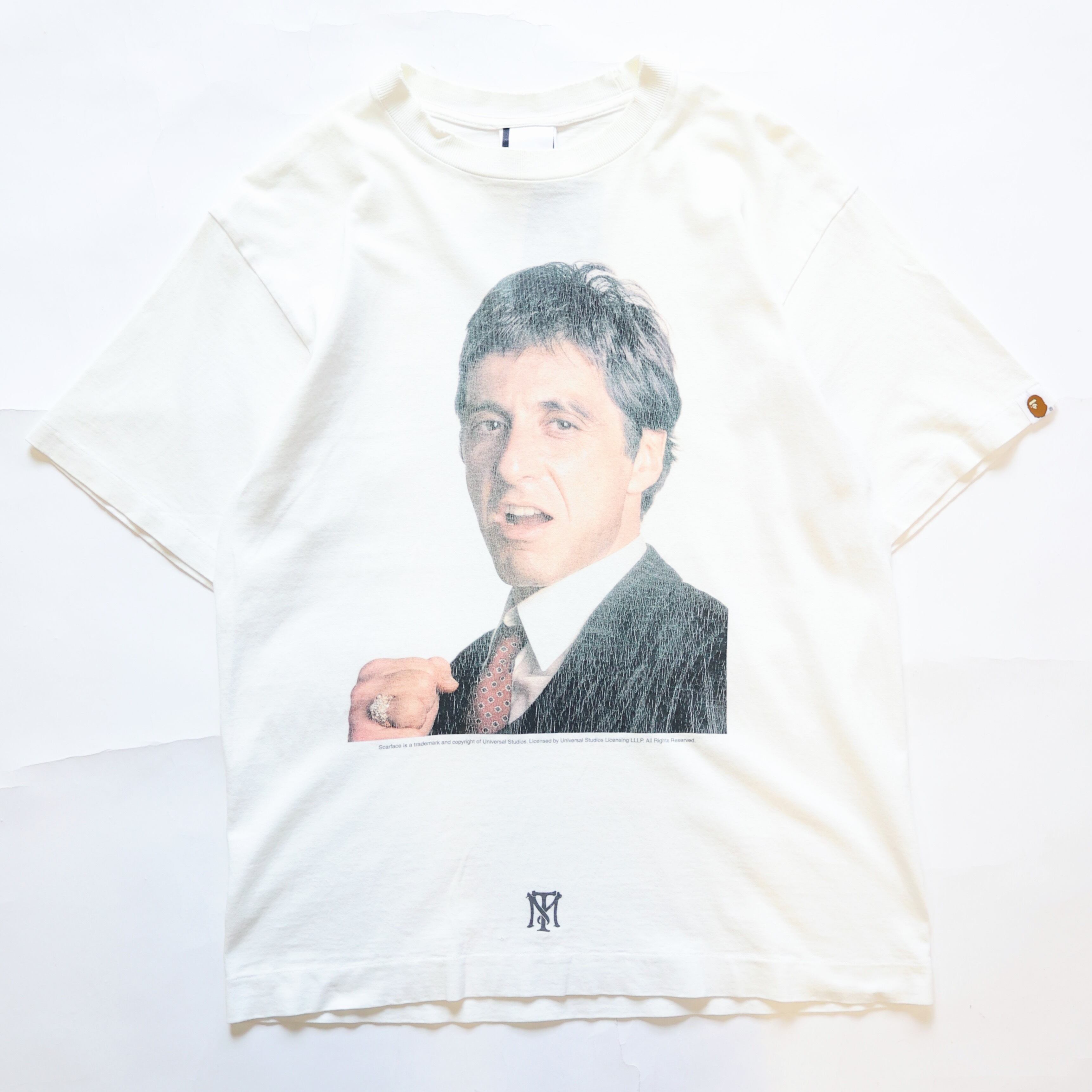 90S A BATHING APE × SCARFACE GRAPHIC TSHIRT