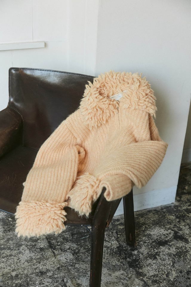 knit blouson (yellow)