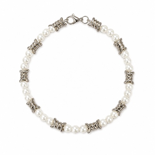 【ALUDE SELECT】Hard looking pearl necklace