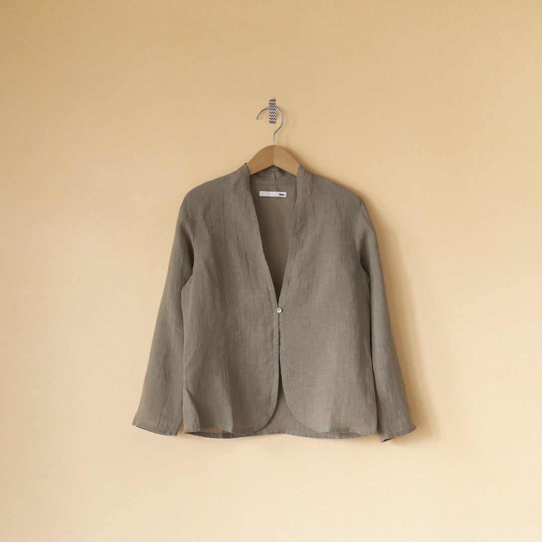 evam eva エヴァムエヴァ linen shirt cardigan リネンシャツ  