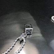 DICE : HORSESHOE BALL CHAIN NECKLACE / ホースシューダイス ボールチェーンネックレス