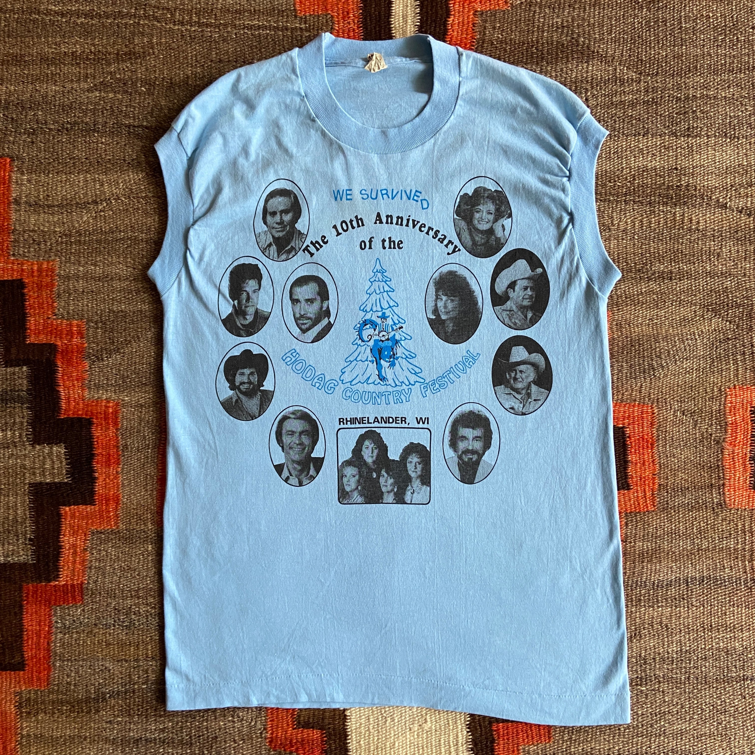 1980s SCREEN STARS Anniversary Tank Top M Made in USA H050