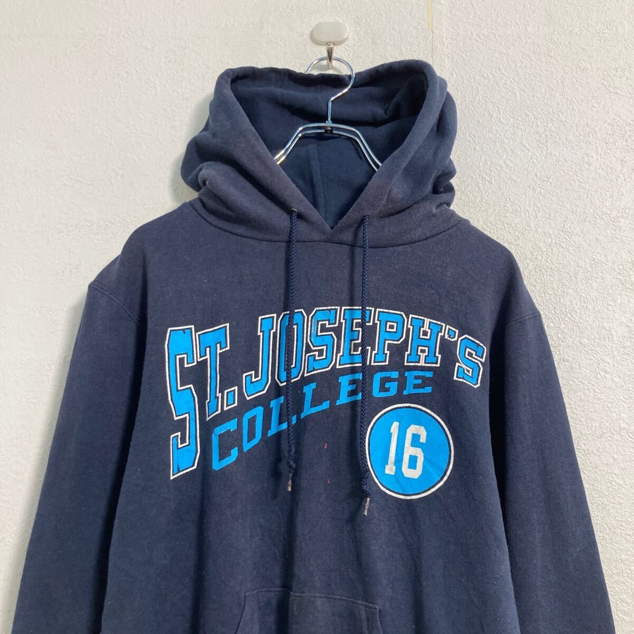 Champion プリント スウェット パーカー XS ネイビー チャンピオン 
