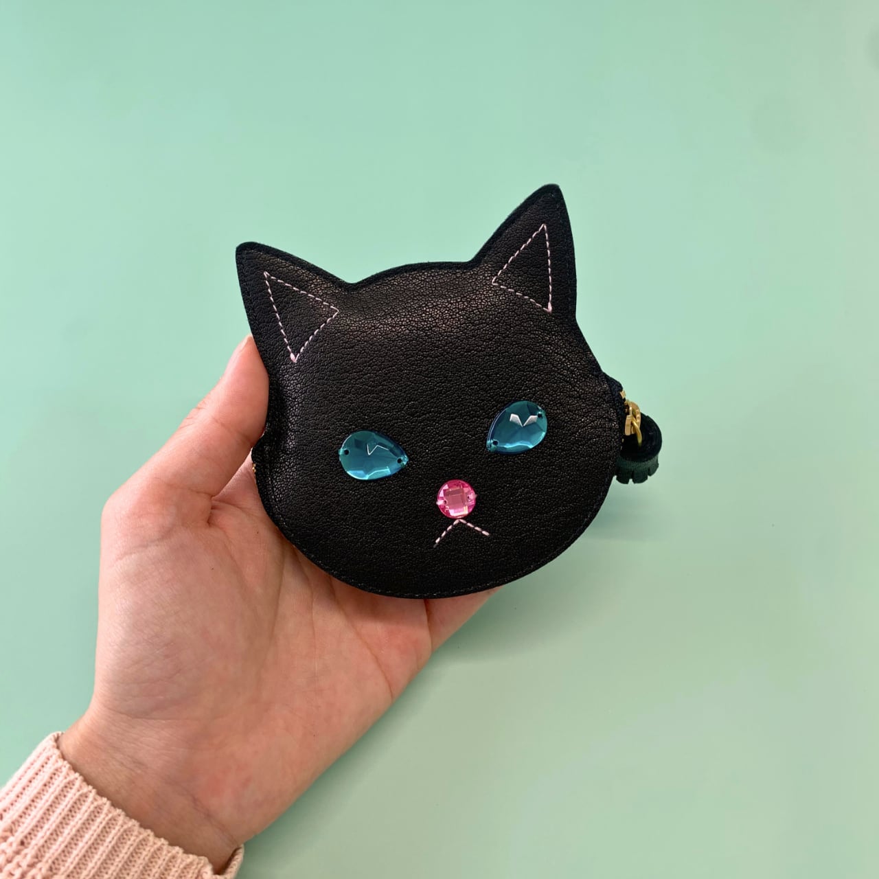ねこコインケース BLACK | 猫グッズの通販・プレゼントなら猫雑貨専門