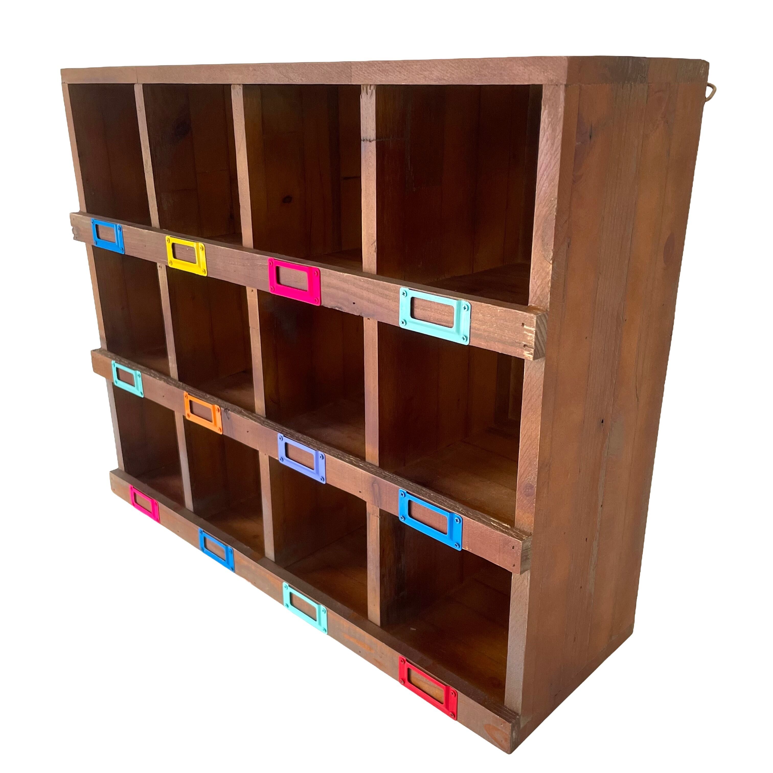Vivid Label Wood Collection Box W60cm×D19cm×H48cm 収納コレクション