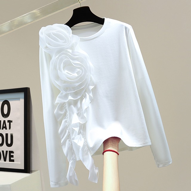 Rose drape t-shirt　M1839