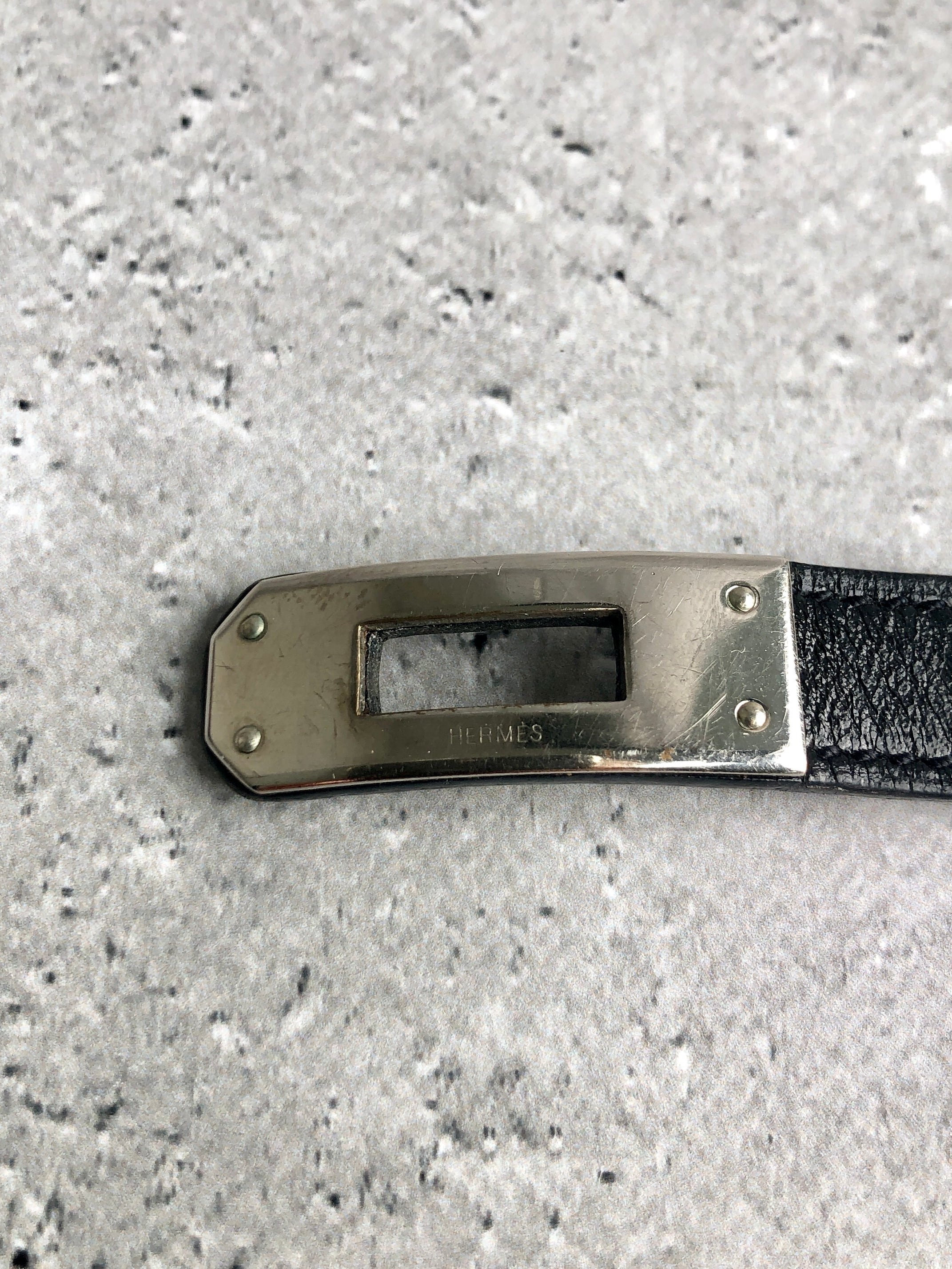 HERMES エルメス ブレスレット ブラック レザー ケリー ドゥブル HERMES エルメス ブレスレット ブラック レザー ケリー ドゥブル