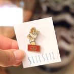 【ピンバッチ】白シャツのおねえさん