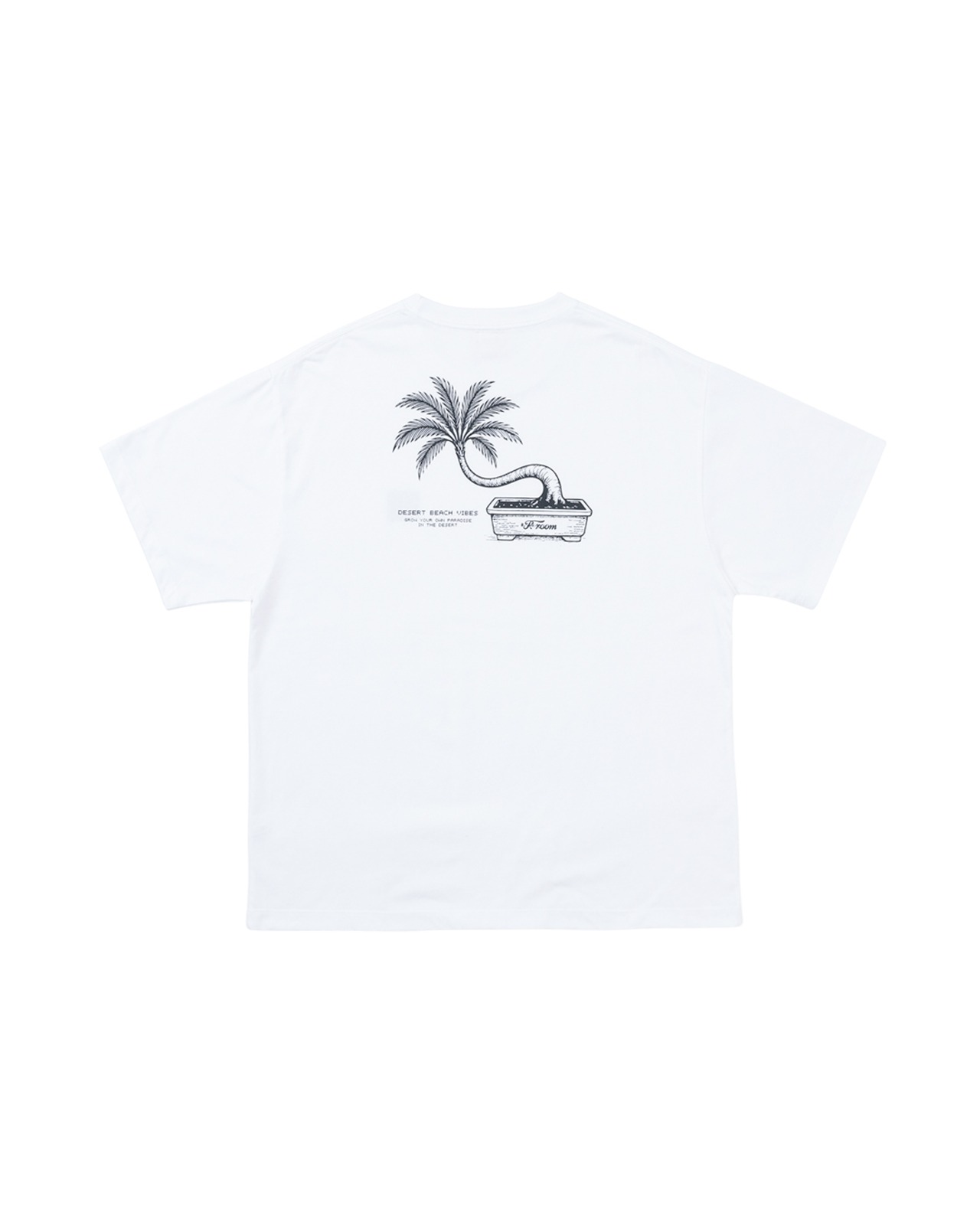 【#Re:room】BEACH VIBES BONSAI PRINT T-SHIRTS［REC856］