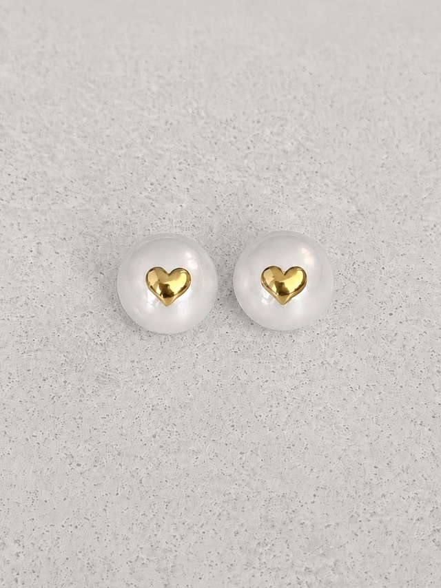 heart plate earrings