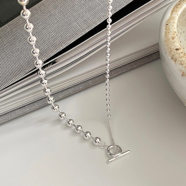 S925 ball chain  choker (N56)