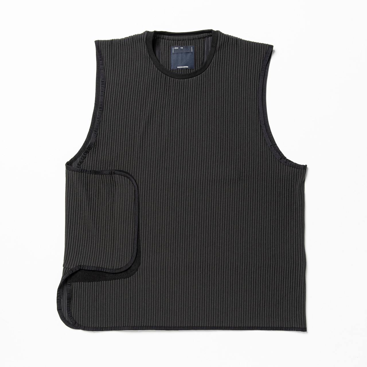 meanswhile  UNEVEN FABRIC CONDITIONING VEST