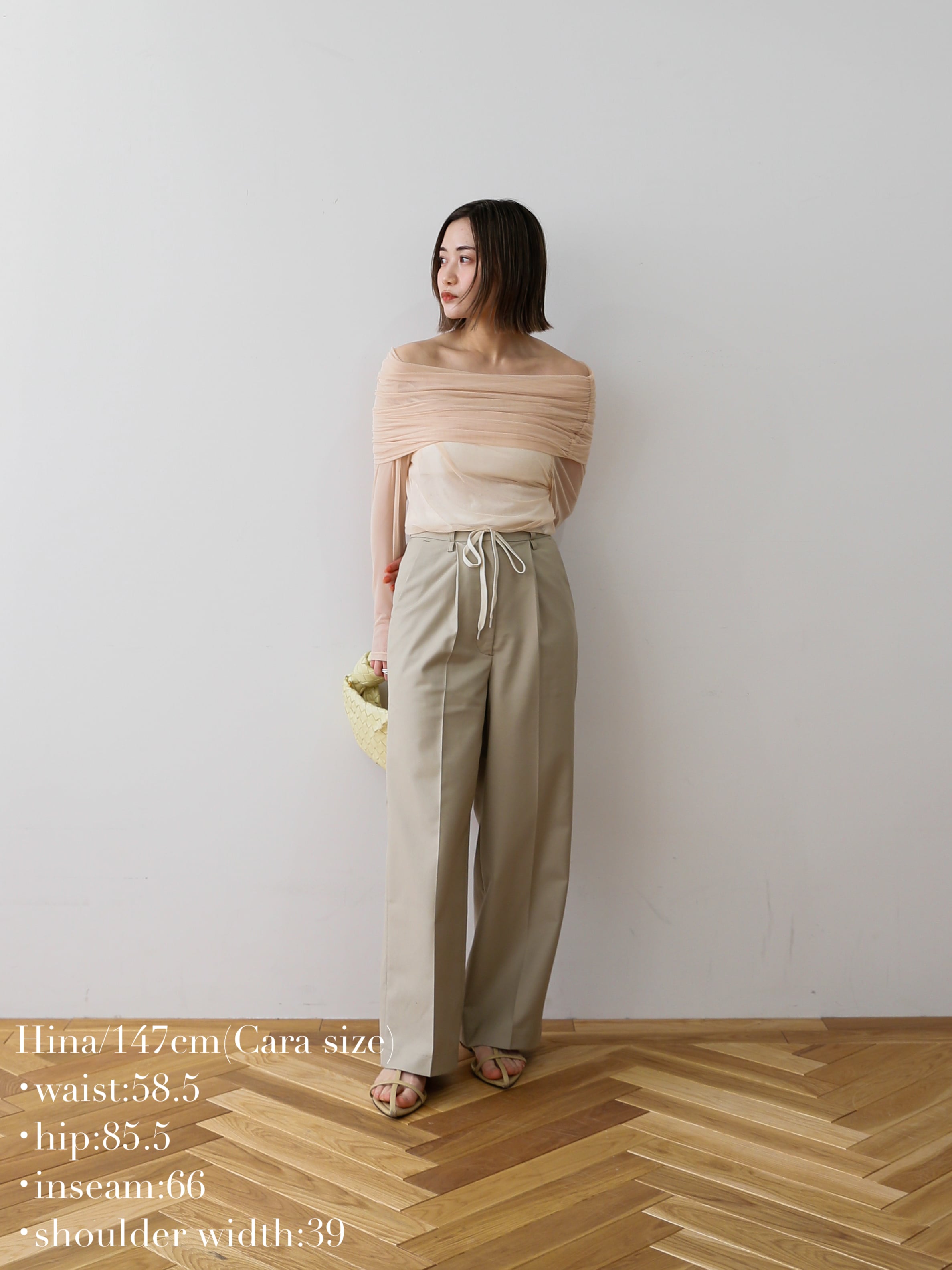 off shoulder sheer mesh tops | Katrin TOKYO