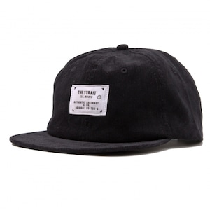 CORDUROY 6PANEL TAG CAP #BLACK