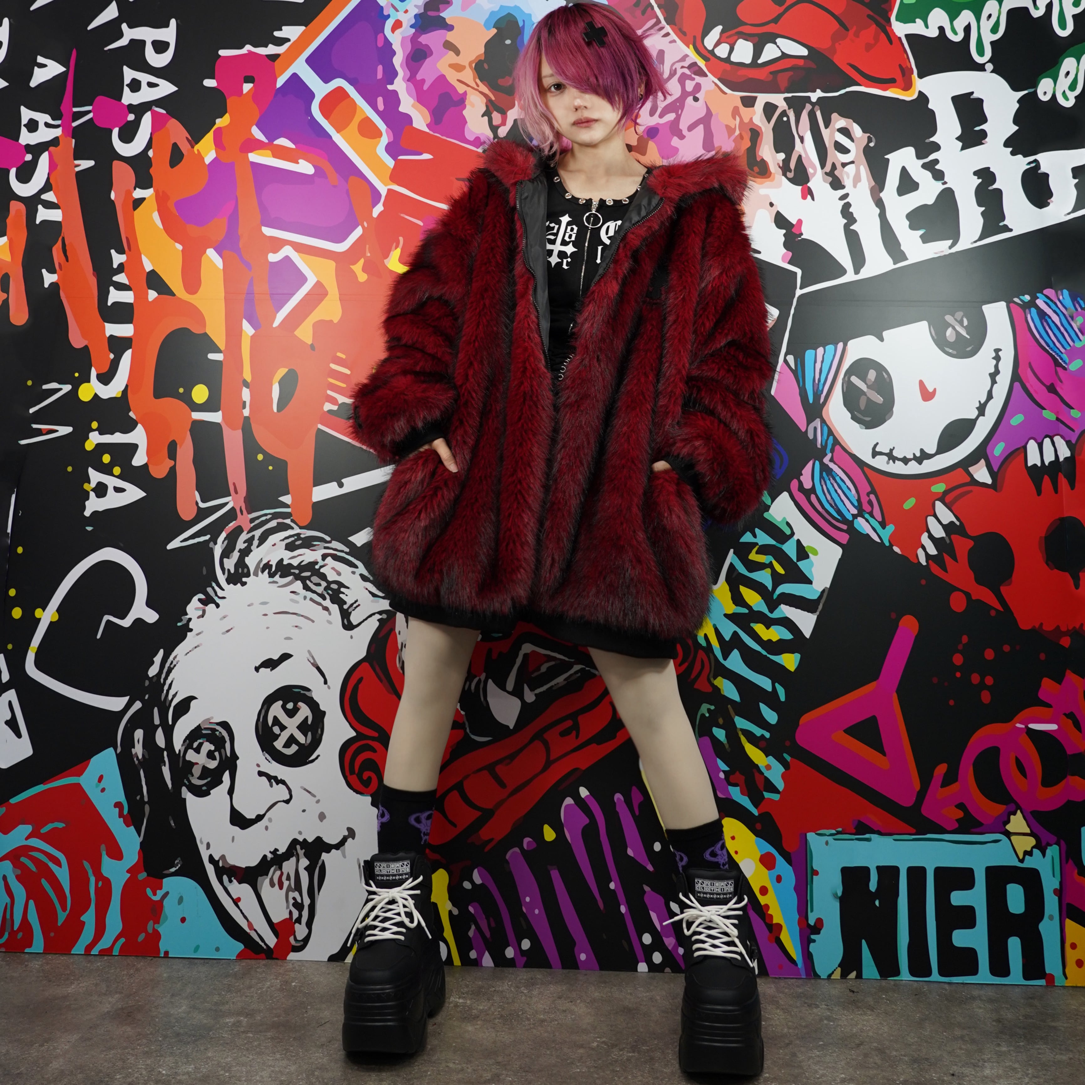 先着39点早い者勝ち半額新作セール》超ふわもこOVERSIZE BLOOD SHADOW