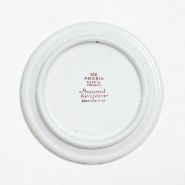 ARABIA アラビア Animal Kingdom  動物王国 猫の絵皿 北欧ヴィンテージ