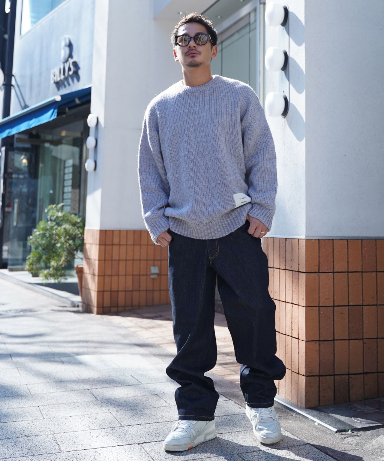 【#Re:room】SEASIDE BIG CREW KNIT［REK138］