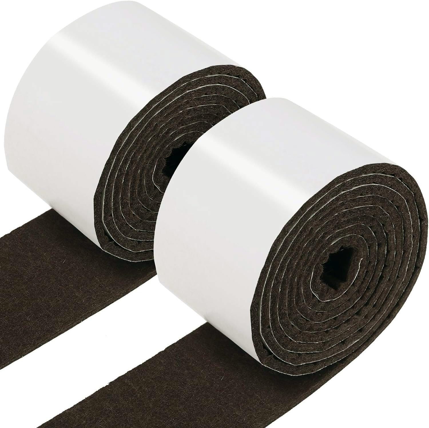 【特価処分】2本入家具保護パッド 5cmx100cm フェルトパッド キズ防止テープ 自由にカット キズ防止・防音 (ブラウン)フェルト 椅子 あし 傷防止 カバー 家具 床 ベッドテーブル 保護 フェルトシ