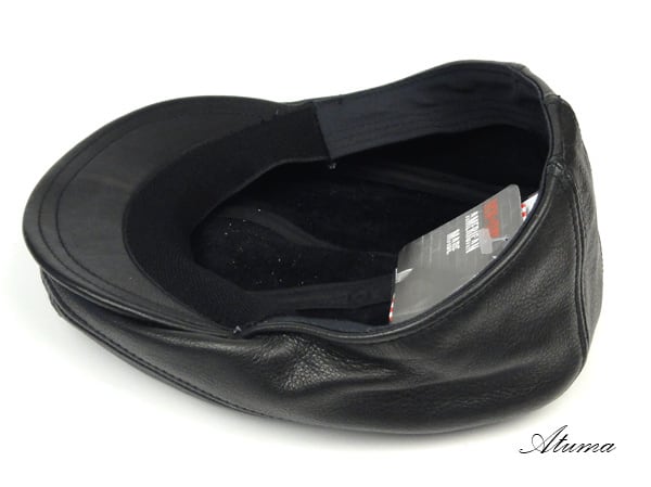 NEW YORK HAT レザーハンチング LAMBA 1900 BLACK NEW YORK HAT レザーハンチング LAMBA 1900 BLACK NEW YORK HAT