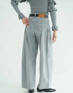 CLANE COCOON BULKY DENIM PANTS
