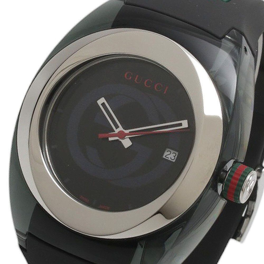 GUCCI ブラック アナログ腕時計 クォーツ 【公式通販】