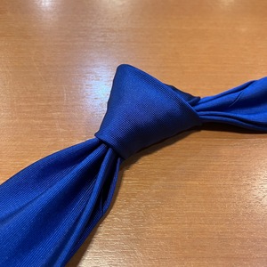 ATTO VANNUCCI SILK SETTEPIEGE TIE BLUE