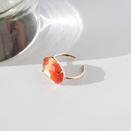 RING || 【通常商品】 SWEET CANDY RING (GOLD×ORANGE) || 1 RING || GOLD×ORANGE || FBA015