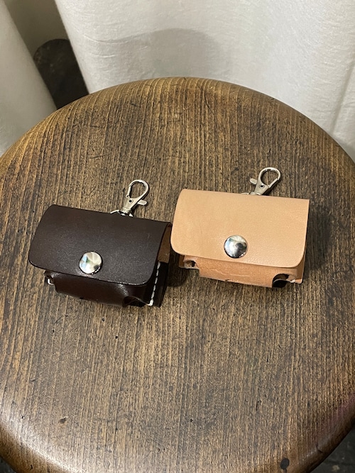 ハンドメイド AirPods proケース 本革 レザー