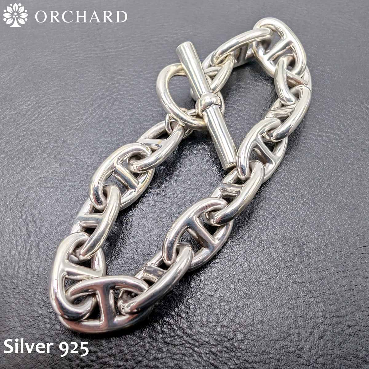 シルバー925 MMサイズ アンカーブレスレット チェーンブレスレット Silver Heavy Anchor Link Chain Bracelet ｜シルバーアンカーチェーン