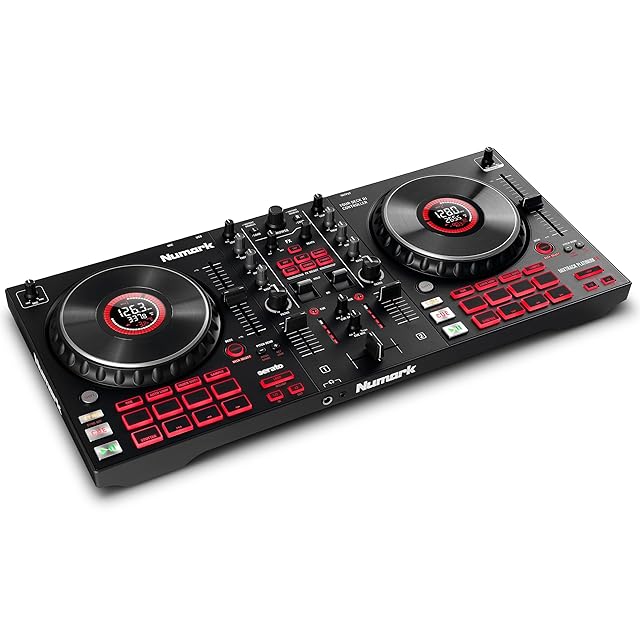 Numark DJコントローラー スピーカー内蔵 DJ機材 Serato DJ Lite 付属