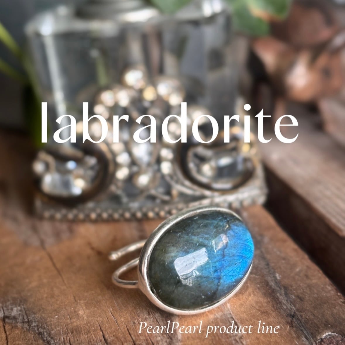 047.【Labradorite Pearl】ラブラドライト パール リング 神秘的な輝きが人気のラブラドライトリングS925 | 大阪梅田、中崎町の